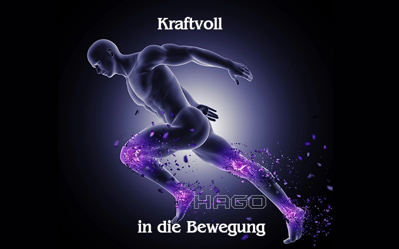 Anwendung des HCPT Balsams am Körper nach dem Sport