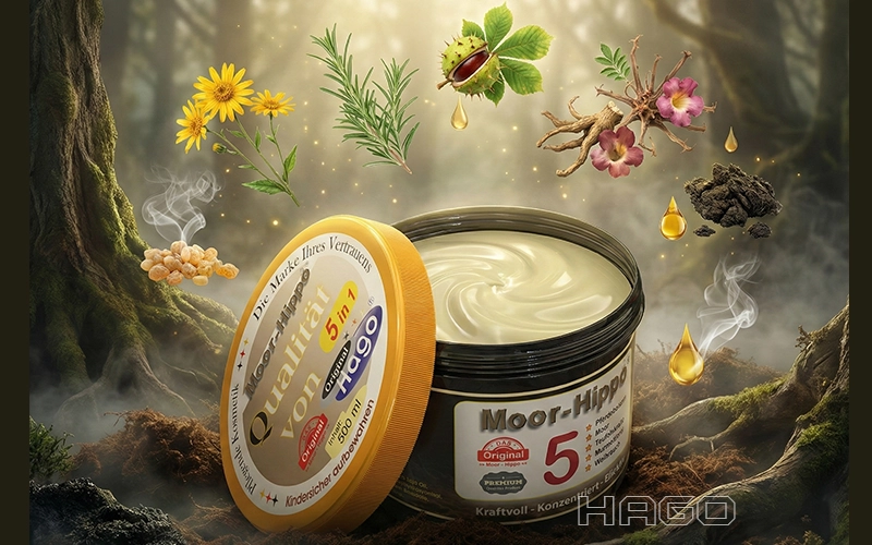 Natürliche Kräuterextrakte im Moor-Hippo 5 Kraftpaket