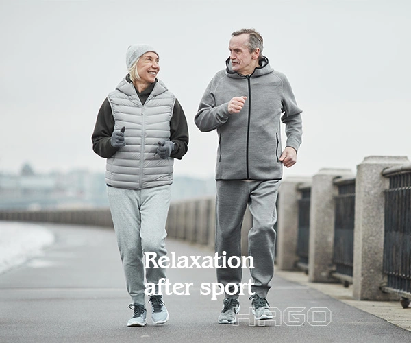 Applying warming Devil's Claw Balm for muscle relaxation after sports