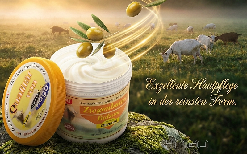 Pflegende Textur Ziegenbutter