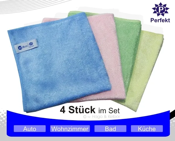 Kelbor-Mikrofaser Universal-Perfekt 4 St. im Set