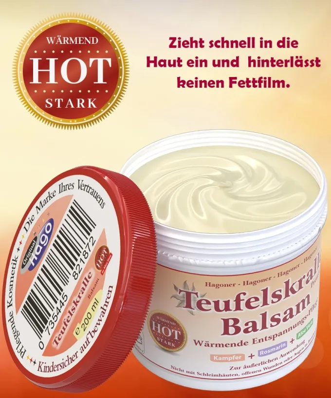 Teufelskralle Balsam Hot mit Aloe Vera 200ml