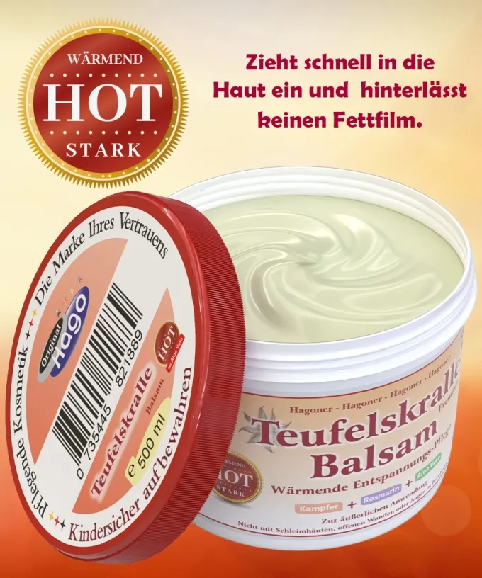 Teufelskralle Balsam Hot mit Aloe Vera 500ml